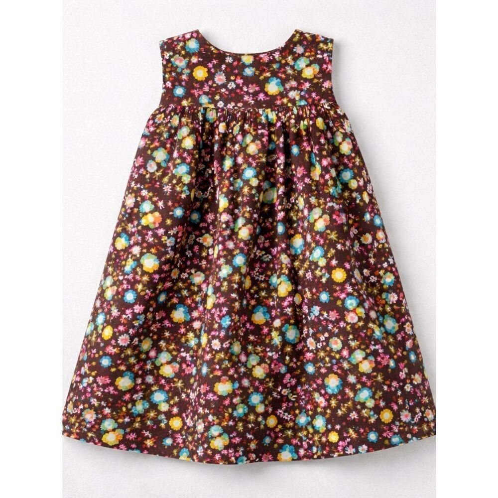 Hollywood Baby brown sleeveless floral dress size 4